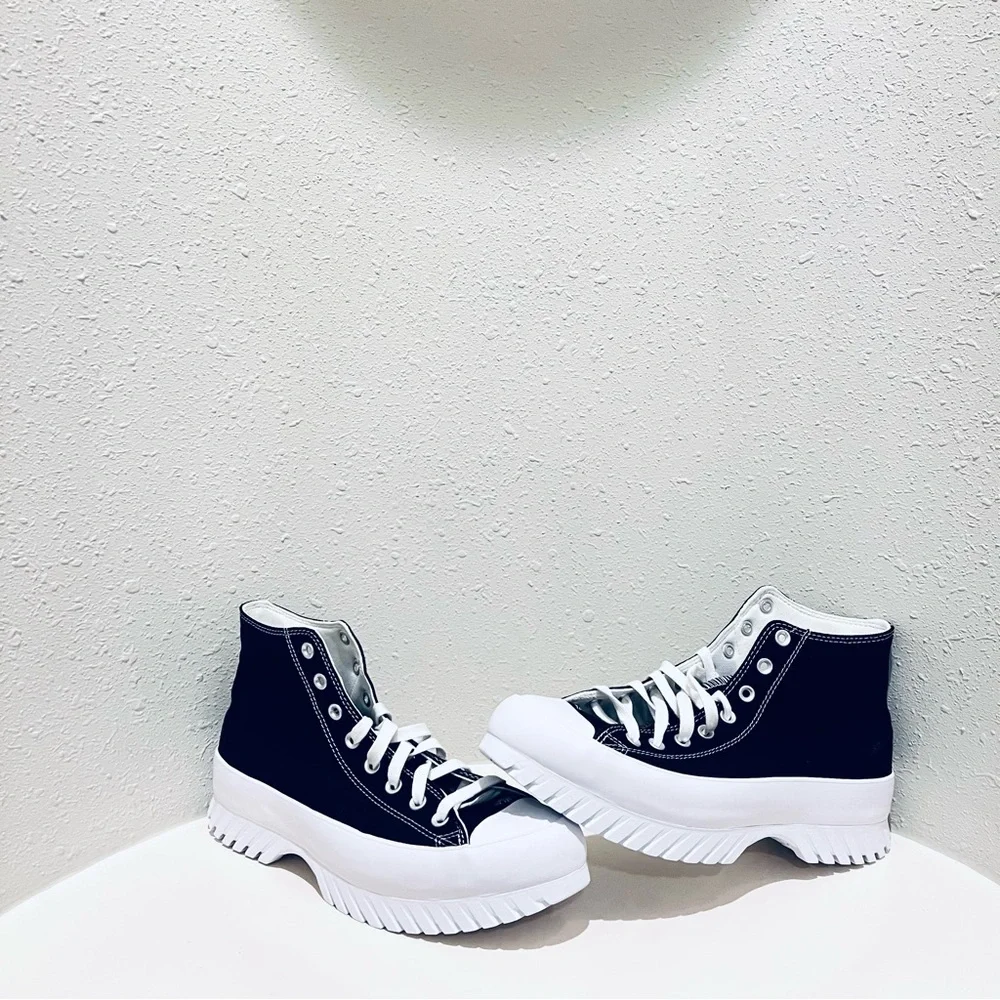 Converse All Star Unisex Lugged 2.0 High Top Black Sneakers Sz M 6.5 W 8.5 NEW - Picture 7 of 12
